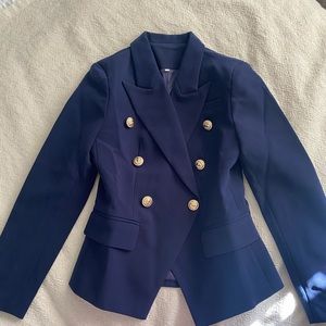 Navy Blue Blazer, Balmain style, size Small NEW